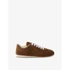 Prada Suede Sneakers In Brown