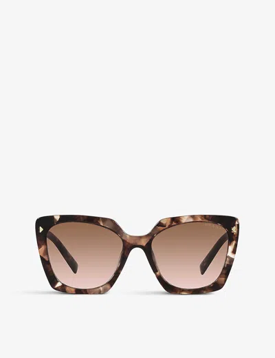 Prada Sunglasses In Marrone/marrone