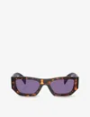 Prada Unisex Sunglass Pr A01s In Brown