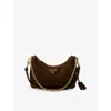 Prada Re-edition 2005 Nylon Shoulder Bag In Brown