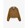 Prada Long-sleeved Casual Jacket In Brown