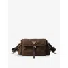 Prada Womens Brown Re Nylon Medium Woven Shoulder Bag