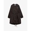Prada Long Sleeve Windbreaker In Brown