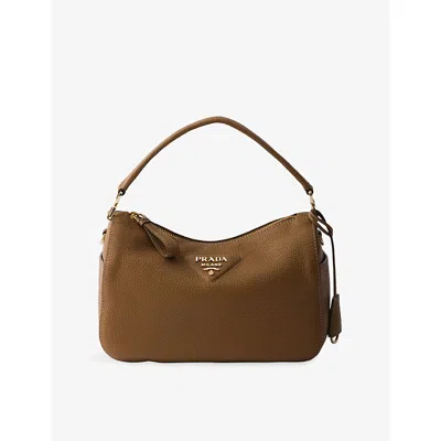 Prada Womens Brown Small Leather Bag