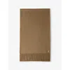 Prada Womens  Triangle-logo Silk-cashmere Scarf