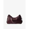 Prada Womens Burgundy Aimee Medium Leather Shoulder Bag