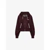 Prada Womens Burgundy Hooded Re-nylon Blouson Jacket