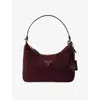 Prada Womens Burgundy Re-edition 2005 Mini Recycled-nylon And Leather Shoulder Bag