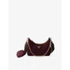 Prada Womens Burgundy Re-nylon 2005 Recycled-nylon Shoulder Bag