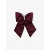Prada Womens Burgundy Re-nylon Brand-plaque Nylon Hair Clip