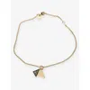 Prada Enameled Metal Necklace In Gold