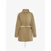 Prada Drawstring-hem Parka In Green