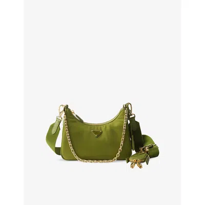 PRADA WOMENS GREEN PRADA RE EDITION 2005 NYLON SHOULDER BAG