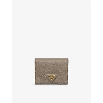 Prada Womens  Branded Leather Wallet