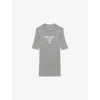 Prada Silk Logo Longline T-shirt