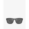 Prada Linea Rossa Womens Grey Ps 01zs Pillow-frame Nylon Sunglasses In Grey