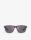 Prada Ps06ys Solar Butterfly-frame Acetate Sunglasses In Grey