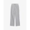 Prada Womens Grey Wide-leg Cotton-fleece Jogging Bottoms Xs In Multi