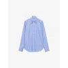 Prada Poplin Shirt With Rhinestone Detail