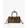 Prada Womens Neutral Bonnie Mini Printed Leather Handbag In Multi