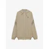 Prada Kapuzenjacke Mit Logo-stickerei In Neutral