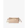 Prada Small Leather Shoulder Bag In Neutral