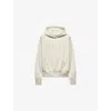 Prada Womens Neutral Brand-print Relaxed-fit Cotton-jersey Hoody Xs