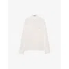 Prada Crepe Chine Shirt In Neutral