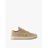 Prada Downtown Suede Low-top Sneakers In Neutral
