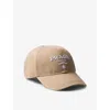 PRADA PRADA WOMENS NEUTRAL LOGO-EMBROIDERED WOVEN BASEBALL CAP