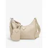 Prada Re-nylon 2005 Recycled-nylon Shoulder Bag In Neutral