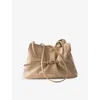 Prada Womens Neutral Small Dada Leather Shoulder Bag