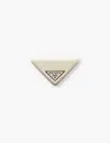 Prada Triangle Plexiglass Barrette In Neutral