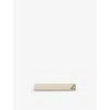 Prada Womens Neutral Triangle-logo Plexiglas Hair Clip