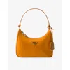Prada Womens Orange Re-edition 2005 Mini Recycled-nylon And Leather Shoulder Bag In Amber