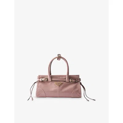 Prada Womens Pink Bonnie Mini Leather Handbag