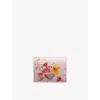 Prada Womens Pink Floral-print Leather Wallet In Pink