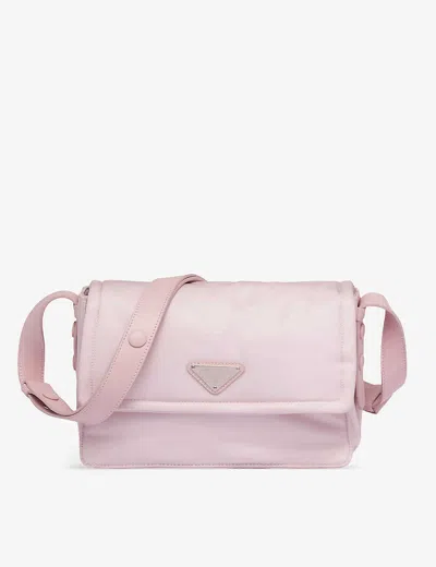 Prada Womens Pink Re-nylon Small Polyamide Cross Body Bag
