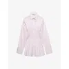 Prada Pastel Pink Poplin Shirt In Pink