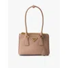 Prada Womens Powder Galleria Mini Saffiano-leather Tote Bag