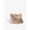 Prada Womens Powder Small Dada Leather Shoulder Bag In White