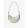 Prada Womens  Arqué Small Leather Shoulder Bag In White