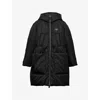 Prada Re-nylon Padded Coat In Black