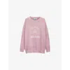 Prada Cotton Crew-neck Sweatshirt In Purple