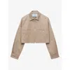 Prada Chino Blouson Jacket In Brown