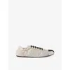 Prada Suede And Re-nylon Collapse Sneakers In White