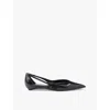 Prada Woman Black Flats In Black