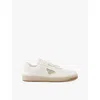 Prada Ivory Nappa Leather Downtown Sneakers In Neutral