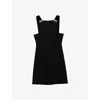 Prada Cady Mini Dress In Black