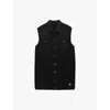 Prada Minikleid Aus Denim In Black